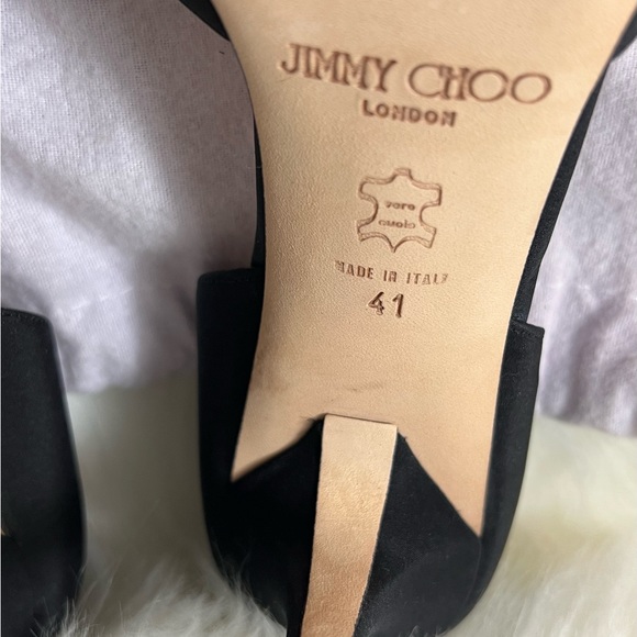 JIMMY CHOO  black Saeda crystal-embellished 🖤 - Picture 6 of 7